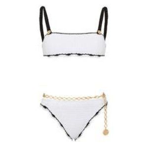 Maiyo Astrid White Bikini Size L NWT